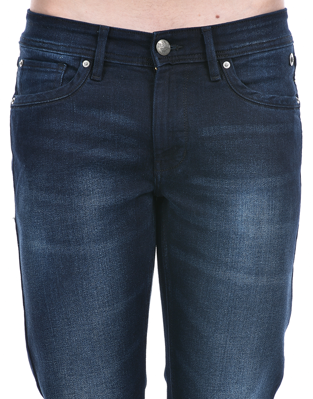 Numero Uno Men Solid Dark Blue Jeans